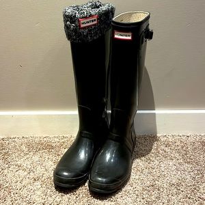 Hunter boots with liners